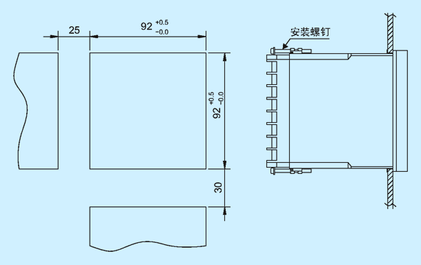AL810 安装尺寸图